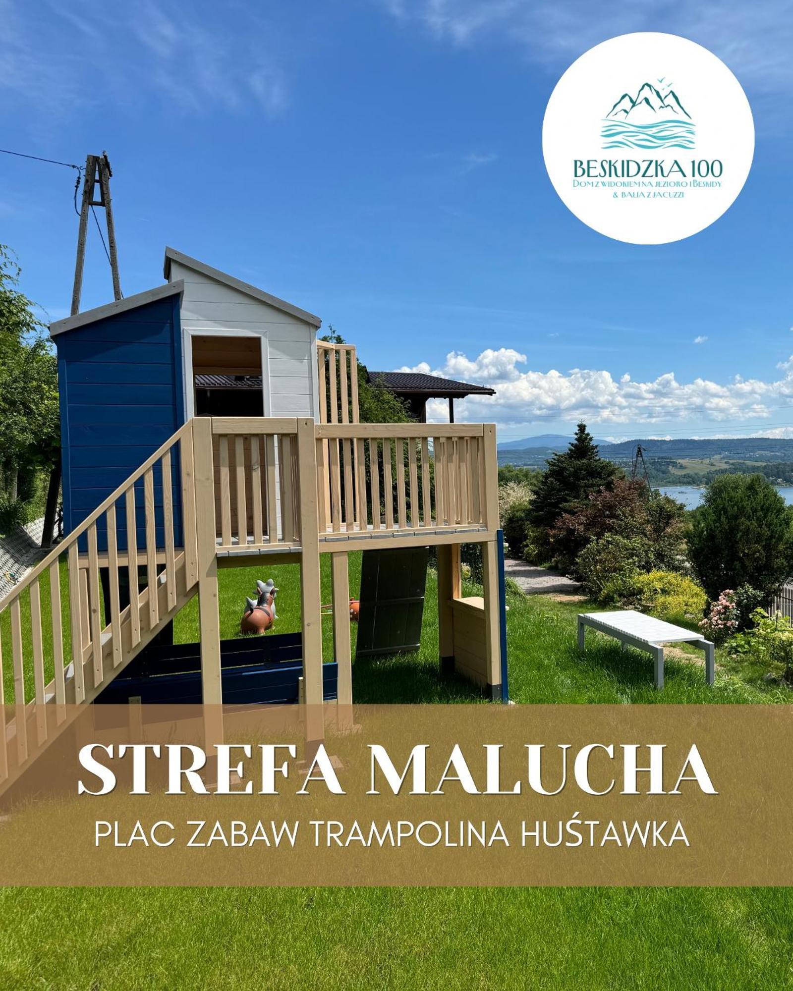 Villa Beskidzka 100 - Sauna & Balia Z Jacuzzi Widok Na Gory I Jezioro Zywieckie Zarzecze  Exterior foto